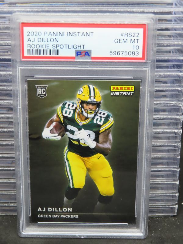 AJ Dillon Panini Instant Rookie Spotlight #RS22 Base