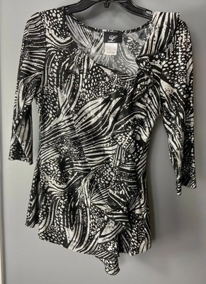 black and silver tunic top