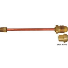 Copper Hogtail, POL x 1/2 in. MNPT, Economy Nipple, 3/8 in. Tube Size, 12 in. L,