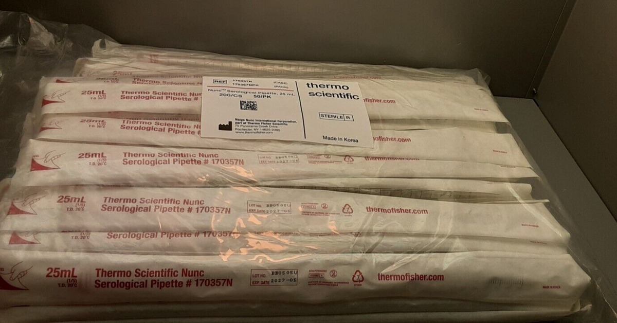 Thermo Scientific Nunc 25ml Serological Pipette (Bagof 50