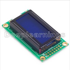 Blue 0802 LCD 8x2 Character LCD Display Module 5V LCM For Arduino Raspberry pi
