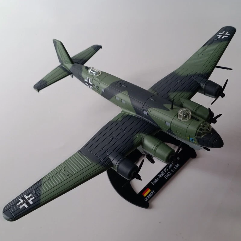 1:144 Alloy Diecast Military Model WW2 German Focke-Wulf Fw 200 Condor Aircraft - Image 3 of 4