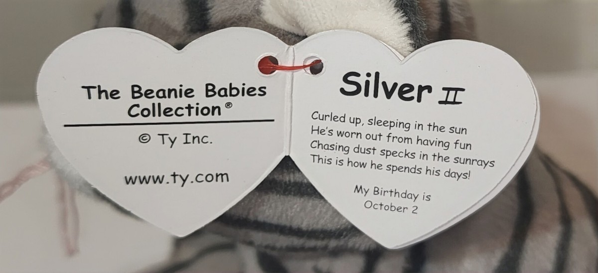 Ty 3 Beanie Babies SET (CELEBRATE II, DOTTY II & SILVER II) 30th