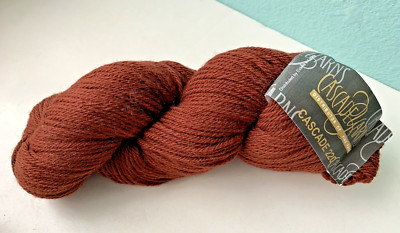 CASCADE 220 Yarn  #2411 RUST RED  100% Peruvian Highland Wool - 220 yds/100g