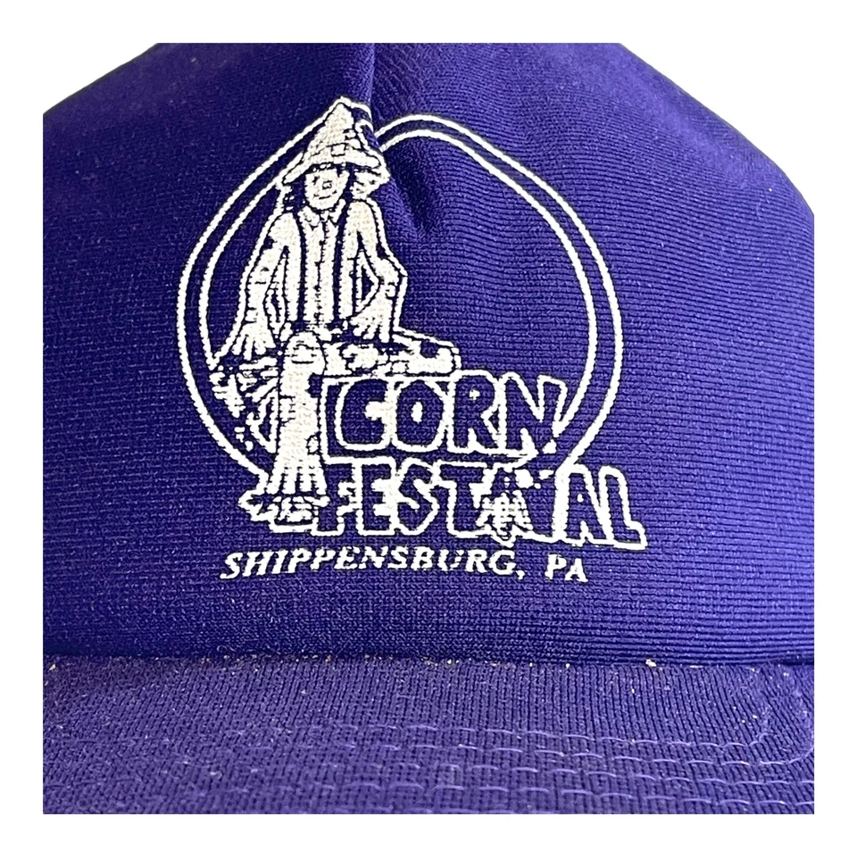 De colección Shippensburg PA Púrpura Maíz Festival Snapback Camionero Sombrero Malla Nueva Era Foto 2 de 4