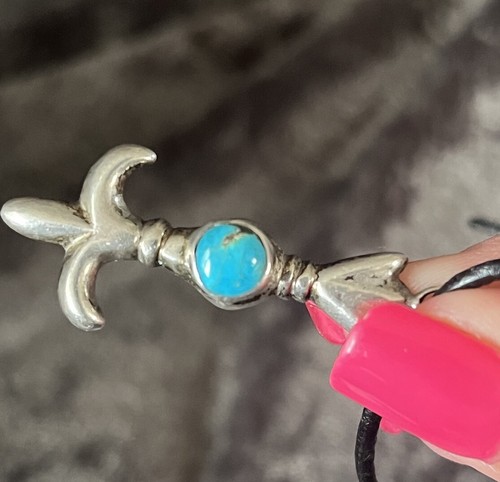 Estate Owned Old Pawn Natural Turquoise Pendant