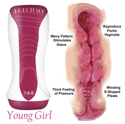 3D Realistic Male Masturbator Soft Pocket Pussy Vagina Stroker Sex Toys for  Men