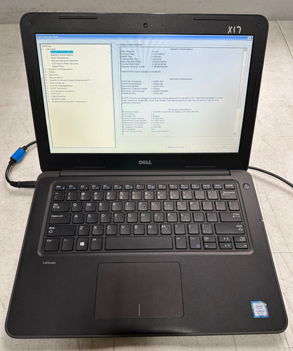 Dell Latitude 3380 13.3" (i5-7200U @2.50GHz, 4GB RAM, Boot To Bio) NO HD/ADAPTER