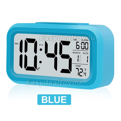 Digital Bedside LED Snooze Alarm Clock Time Temperature Day Night Desktop Clocks - Picture 11 of 12