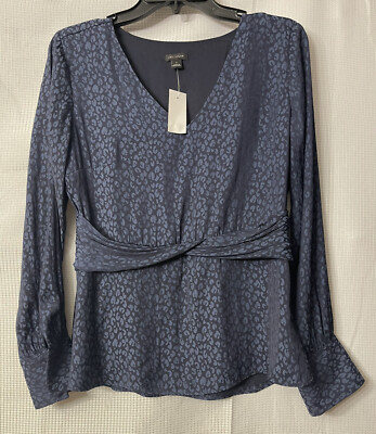NWT Ann Taylor LOFT Womens Long Sleeve Casual Top Shirt Blouse Size 2