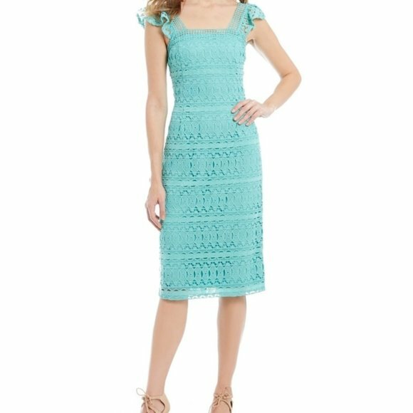 $190 NWT Antonio Melani Aquatic Cameron Lace Dress sz 4 boho | eBay $190 NWT Antonio Melani Aquatic Cameron Lace Dress sz 4 boho | eBay