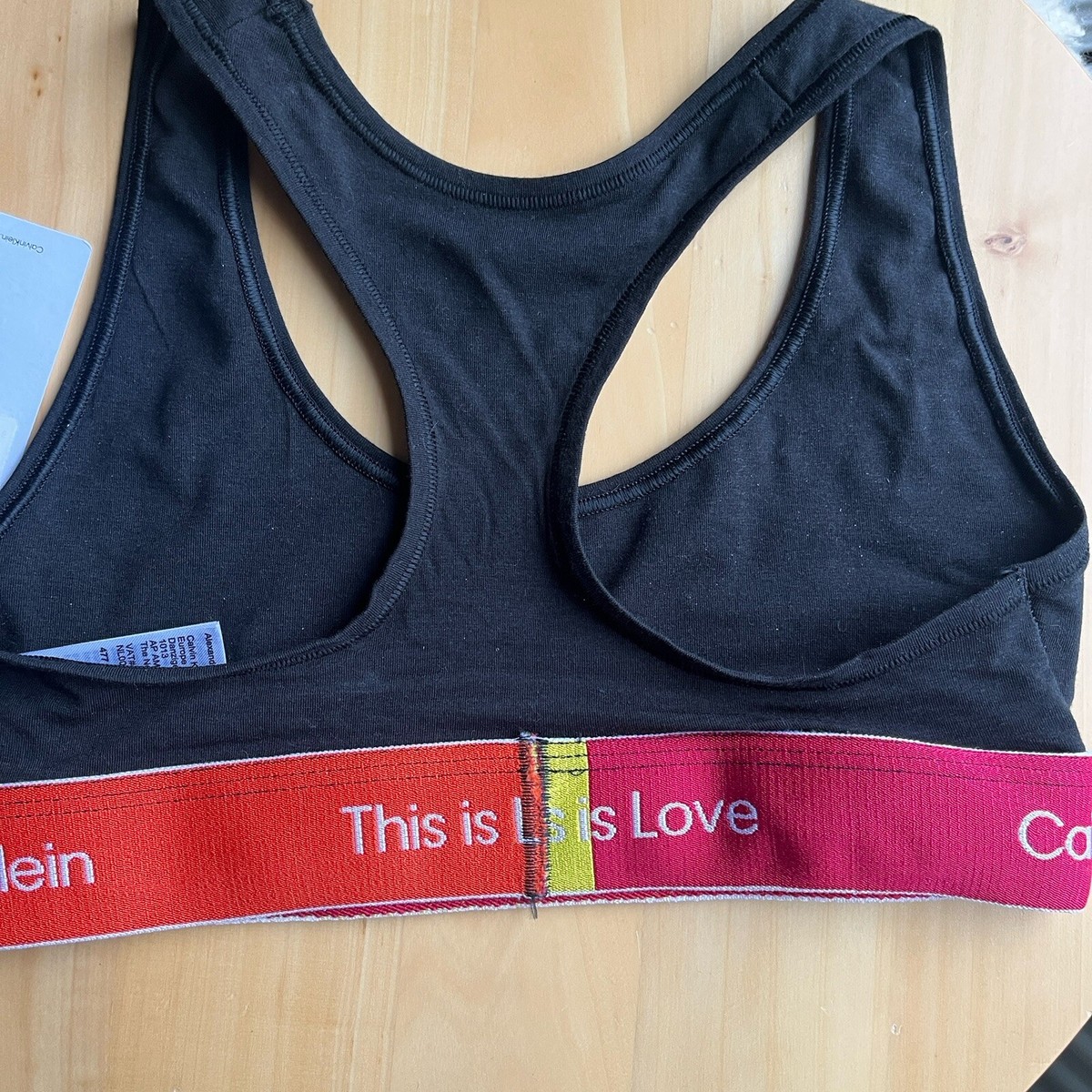 Calvin Klein this is love Unlined Bralette Size XS Black