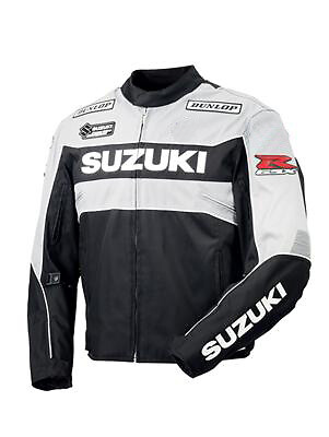 SUZUKI Motorcycle Jacket Motorbike Racing Leather Coat Jacket Gear CE-S-M-L-XL