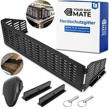Herdschutzgitter Kindersicherung 45-70 cm ausziehbar Schwarz Herdschutz Gitter