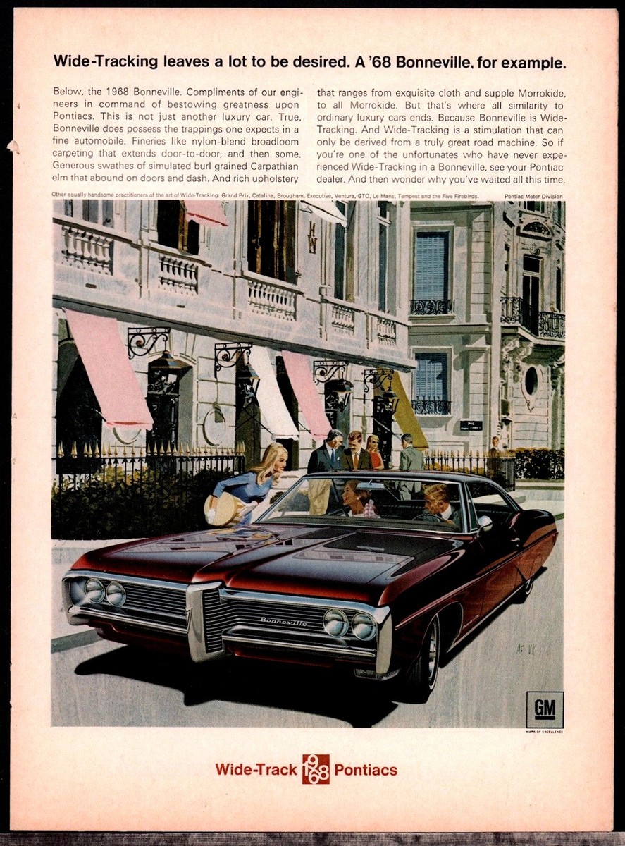 1968 PONTIAC Bonneville Dark Red Maroon 2-dr Hardtop Classic Car