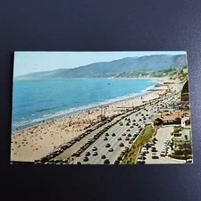 California.  Santa Monica. Looking North Along The Coast Highway.-Posted 1960