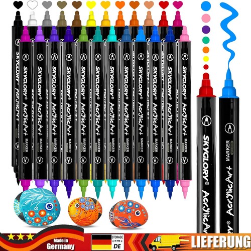 Pro  Marker Set Permanent Wasserfest Pen Für DIY Graffiti Steine Holz - Bild 1 von 14