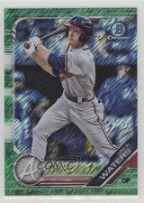 2019 Bowman Chrome Prospects Green Shimmer Refractor /99 Drew Waters t8i