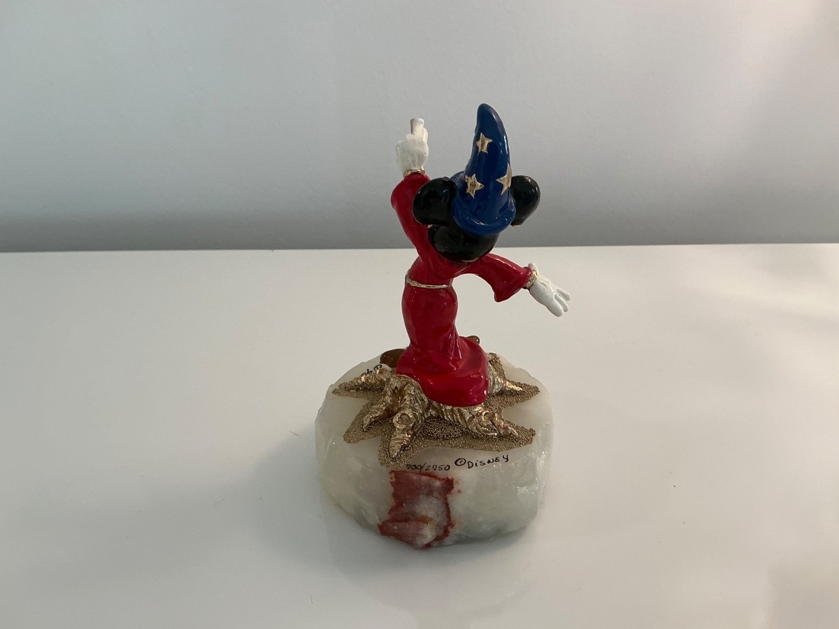 Ron Lee Disney y フィギュア 大理石1994年 1990 Ron Lee Walt Disney Mickey Mouse Sorcerer WIZARD Statue