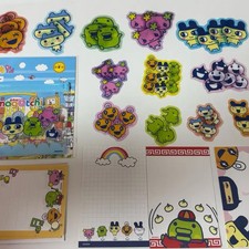 Tamagotchi Piece Sticker Set  Memo Pad - Mametchi, Flower Pattern