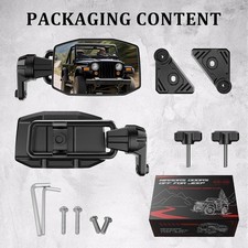 Jeep Wrangler JL  Gladiator JT 2018-2025 Quick Release Door Mirrors Patented