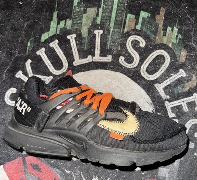 off white presto black orange laces