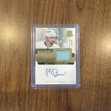 2022 THE CUP #SP-BE MATTY BENIERS SIGNATURE MATERIALS ROOKIE PATCH AUTO RC /99