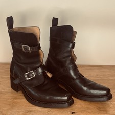 Vintage Harley Davidson Women's Black Bootie Leather Motorcycle - EU 40