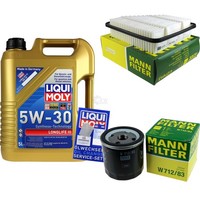 Mann Inspektionspaket Liqui Moly 5L 5W-30 FüR Toyota Auris 1.4 D-4D Corolla