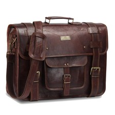 Full Grain Leather messenger bag for men Leather laptop bag for men, Genuine ...
