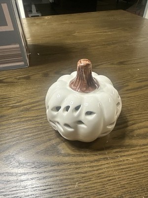 White Pumpkins Light Inside