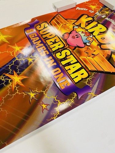 RARE 1996 KIRBY SUPER STAR SNES ORIGINAL ROLLED 26x39” STORE PROMO POSTER UNUSED - Picture 13 of 14