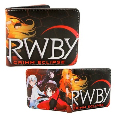 New Grimm Eclipse RWBY BiFold Wallet Ruby Standard Size Credit Card Billfold
