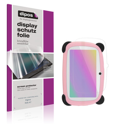 2x Schutzfolie klar für Digma Kids A7 Displayschutzfolie Folie Display Schutz