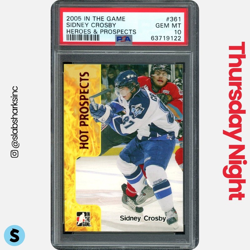 2005 IN THE GAME HEROES & PROSPECTS #361 SIDNEY CROSBY PSA 10