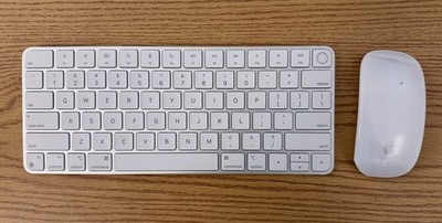 Apple Magic Keyboard with Touch ID (Model A2449) and Magic Mouse (A1657)