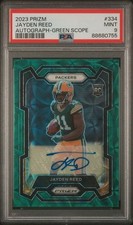 2023  PRIZM #334 JAYDEN REED AUTOGRAPH-GREEN SCOPE 41/75