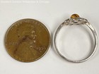 925 Sterling Silver Glass Bead Flower Ring 1.2g — photo 3