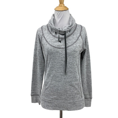 Kuhl Sweatshirt Womens S Small Gray Lea Pullover Cowl Neck Heathered Lightweight