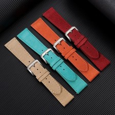 High End Suede Genuine Leather Watch Strap Quick-release Wristband 18/19/20/22mm