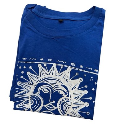 T-Shirt  Short Sleeve Punta del Este  Uruguay  Graphic Print Blue Size XL