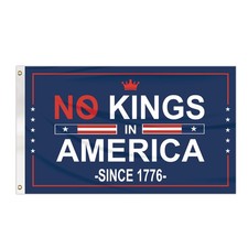 No Kings In America Flag 3x5 Ft Indoor Outdoor Flags for Party Yard Bar Garde...