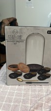 Highland Heritage Whiskey Smoker Set 8-Piece Multicolor Wood Metal Glass