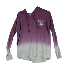 Harry Potter Sweater Womens Size Medium Hooded WB Purple Long Sleeve