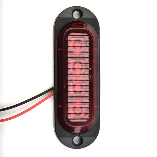 2X Red 4LED Side Clearance Marker Light RV Truck Trailer Indicator Lamp 12V 24V - Picture 7 of 12