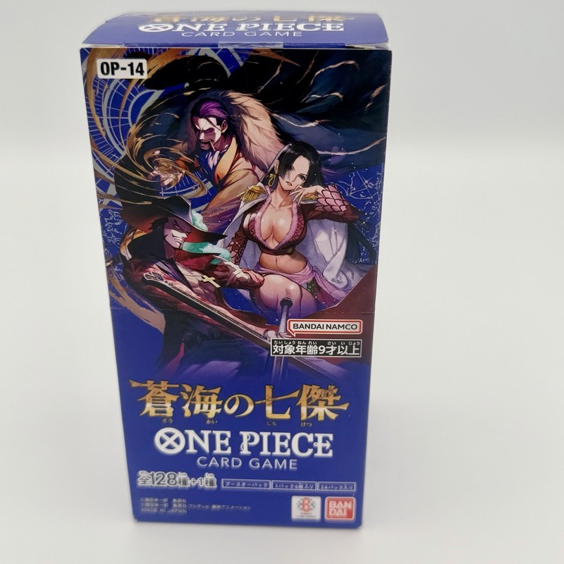 One Piece Card Game OP-14 Azure Sea's Seven Booster Box Japanese Sealed Bandai