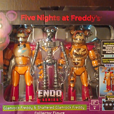 Five Nights at Freddy's Endo Series Glamrock Freddy Shattered GITD Figure Set