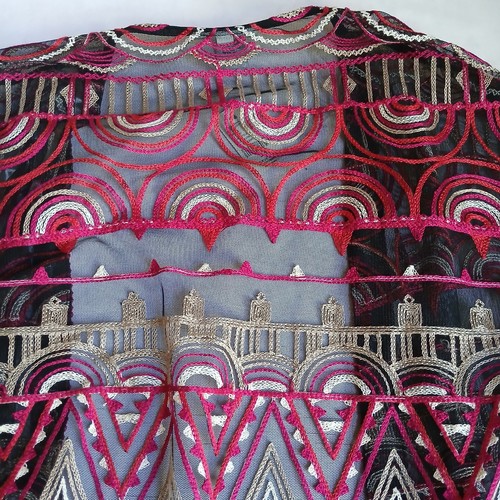Catherines Kimono 3x Semi Sheer Embroidered Open Floral Boho New - Picture 13 of 13