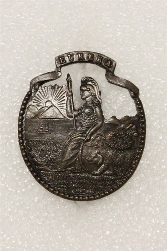 U.S. Army - Connecticut State Staff, bronze - collar badge - c.1900