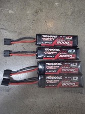 4 Used Traxxas 2872X Lipo Battery 5000mah 11.1v 3-cell 3S 25c As-is ObO